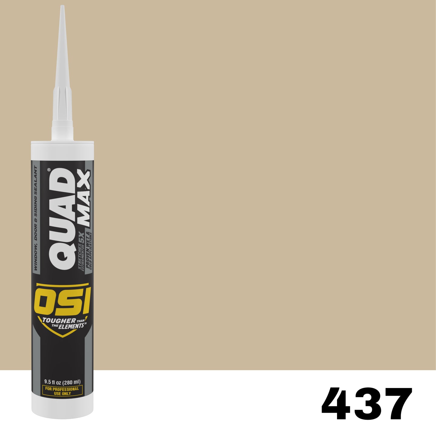 OSI QUAD MAX 437 Paintable Window, Door & Siding SealantFREE CAULK GUN $25Value | IDH# 2938098