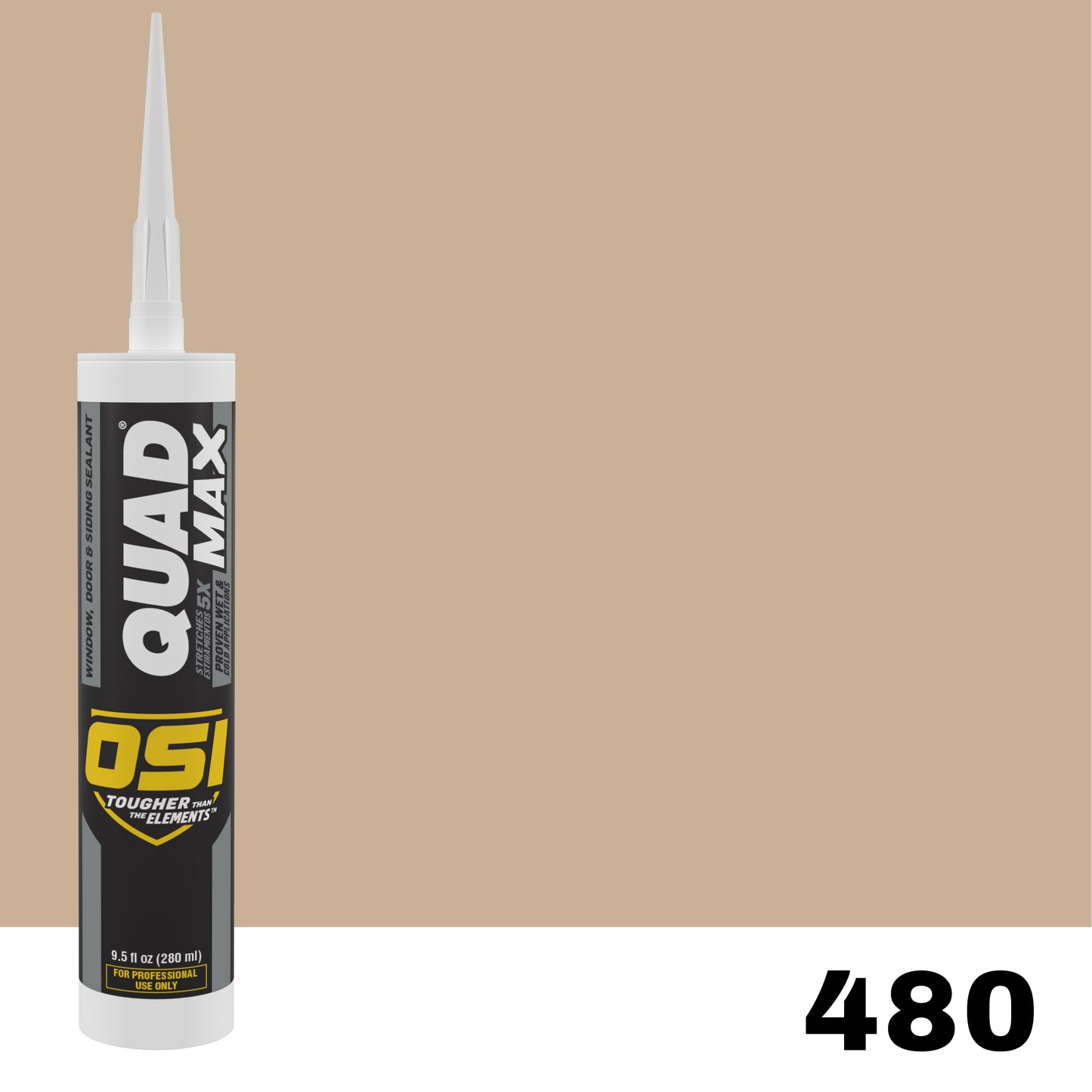 OSI QUAD MAX 480 Paintable Window, Door & Siding SealantFREE CAULK GUN $25Value | IDH# 2938357