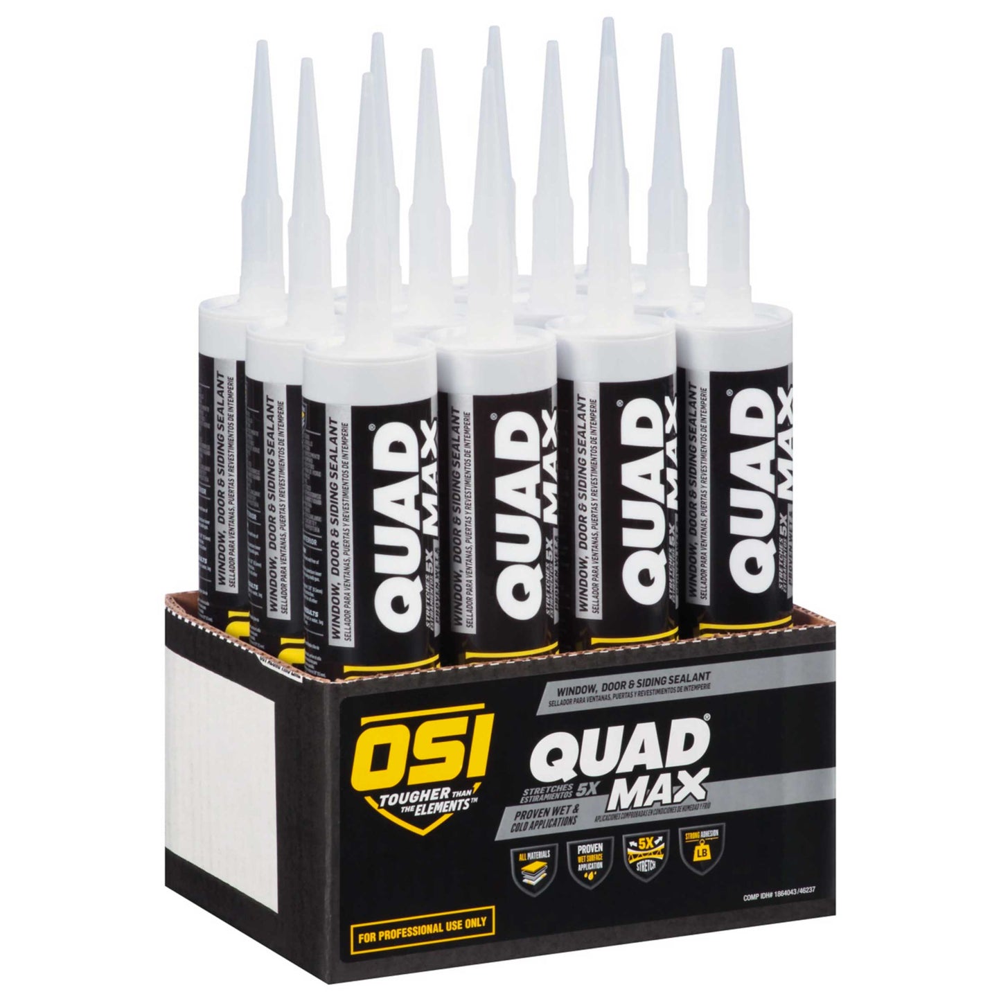 OSI QUAD MAX 001 Paintable Window, Door & Siding Sealant | IDH# 1868684 | White
