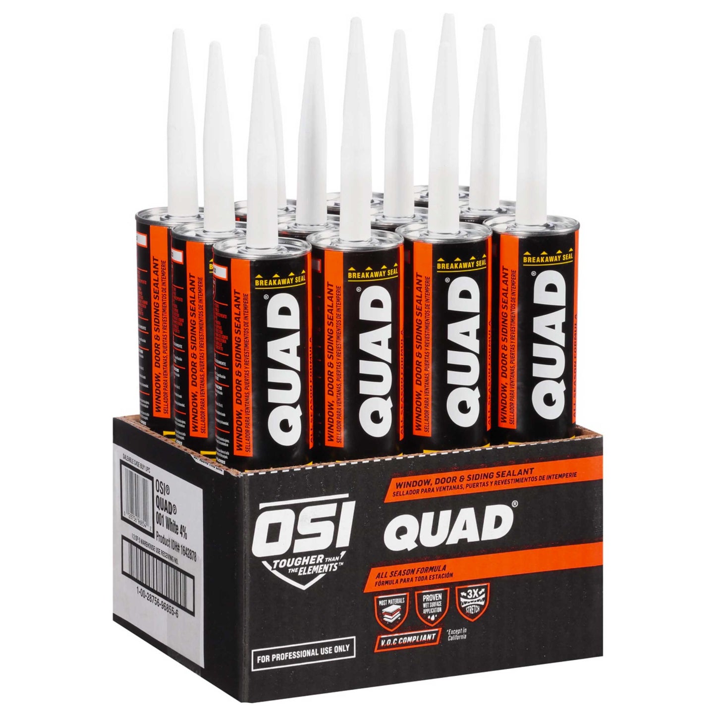 OSI QUAD 001 Paintable Solvent Caulk | IDH# 1638674 | White