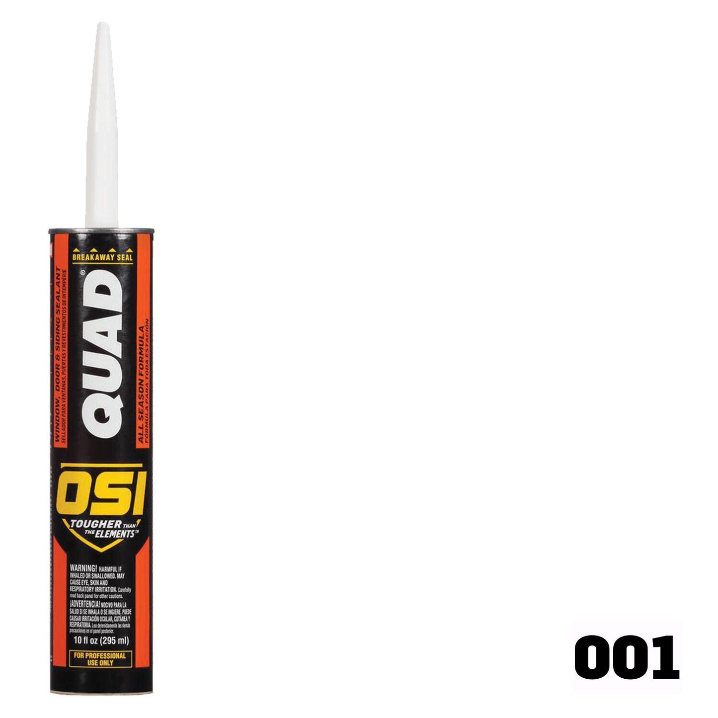 OSI QUAD 001 Paintable Solvent Caulk | IDH# 1638674 | White