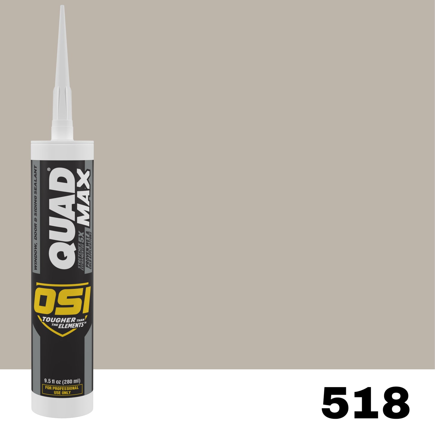 OSI QUAD MAX 518 Paintable Window, Door & Siding SealantFREE CAULK GUN $25Value | IDH# 2938433
